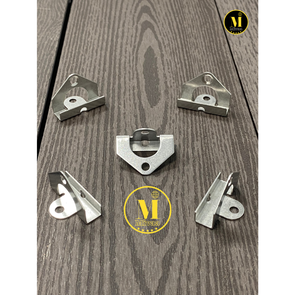 Ke Inox Finisher Đầu & Cuối Tấm Sàn Gỗ Nhựa (Dùng trên khung xương sắt ...