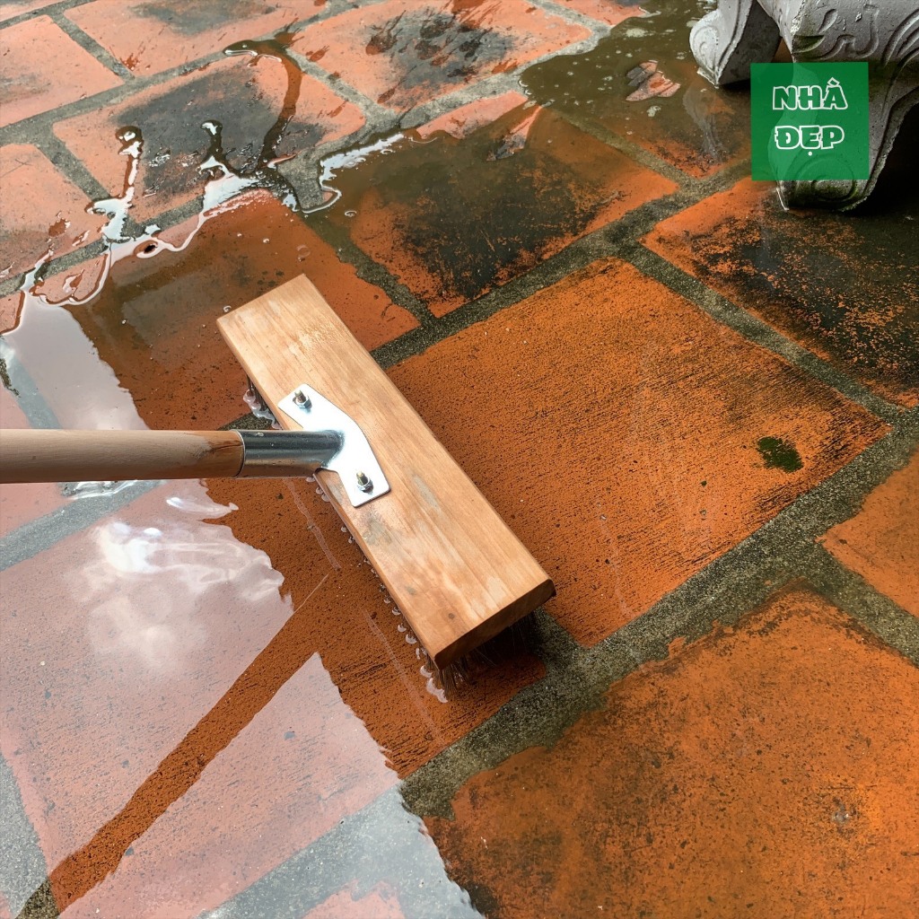Chổi chà rêu sợi inox cho sân vườn lối đi,sàn,nền bê tông có vat ...