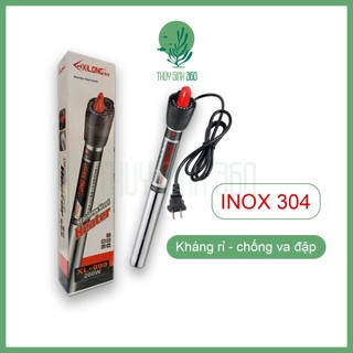 Sưởi Inox Cao Cấp Xilong XL-999 50W/100W/200w/300w/500w - Sử Dụng Cho Bể Cá Cảnh, Thủy Sinh - Thân Vỏ Inox Kháng rỉ, Chố