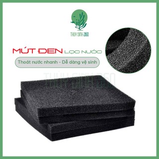 Mút Đen Lọc Nước Cho Hồ Cá Cảnh, Thủy Sinh - Thoát Nước Nhanh - Vệ Sinh Dễ Dàng