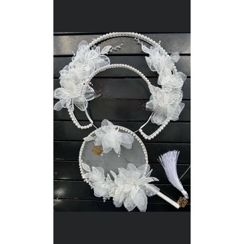 bộ quạt và mấn cô dâu -MT186