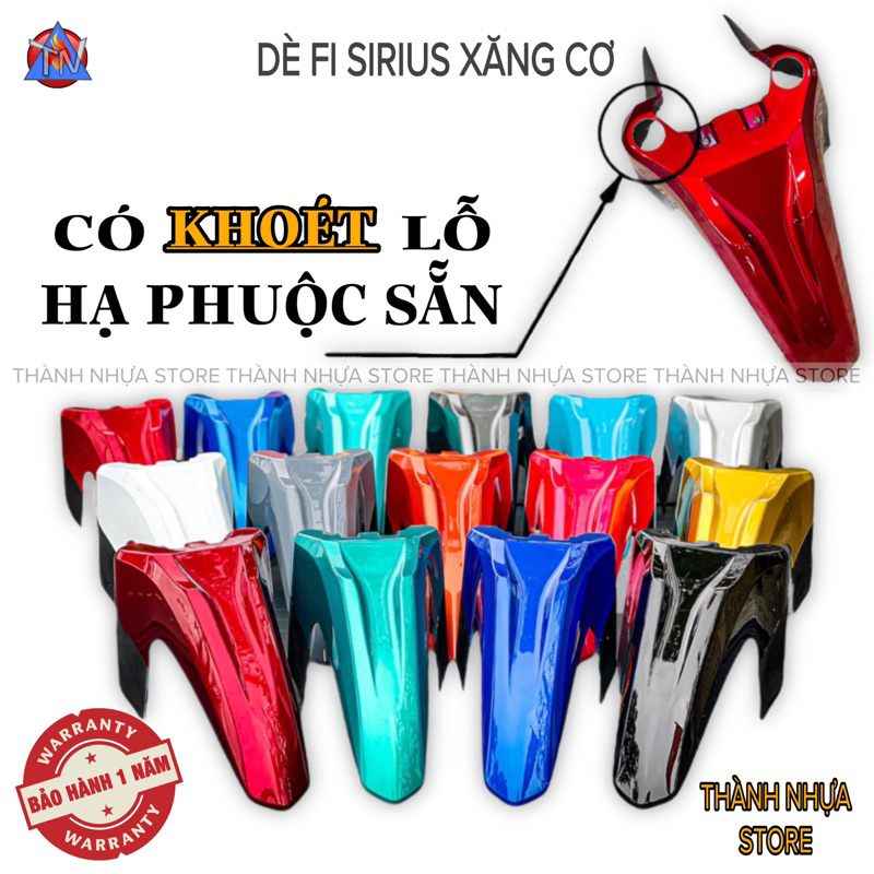 Dè Fi sirius - Chắn bùn (Dè) trước sirius Fi cho sirius xc