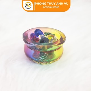 Hũ vàng thần tài đã khai quang - thỏi vàng thần tài - bát tụ bảo lưu ly thu hút tài lộc