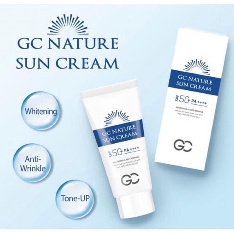 Kem Chống Nắng Dưỡng Da Gc Hàn Quốc SPF 50 PA++++ 60ml Đi Biển Mùa Hè Nâng  Tone | Shopee Việt Nam