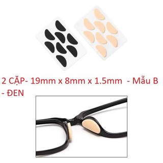 Bộ 2 Cặp Đệm Mũi Gắn Kính Mắt Bằng Xốp Siêu Mềm Chống Rơi