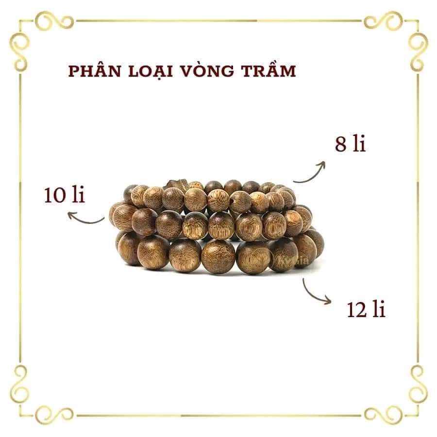 [QUÀ TRUNG NIÊN]Vòng Đeo Tay Trầm Hương nam- Chuỗi Tràng Vòng Tay Trầm Hương Phong Thủy Thời Trang Tự Nhiên 100%.