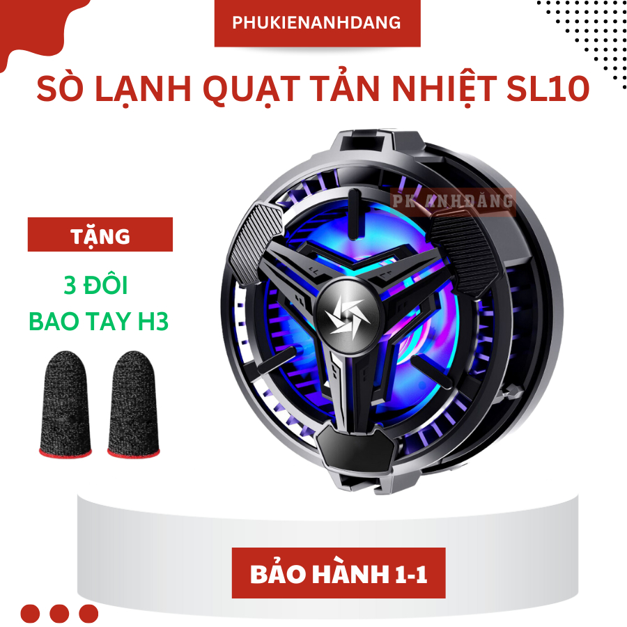 Sò Lạnh Magsafe Từ Tính, Quạt Tản Nhiệt SL10 Cho Điện Thoại Máy Tính Bảng Giá Rẻ