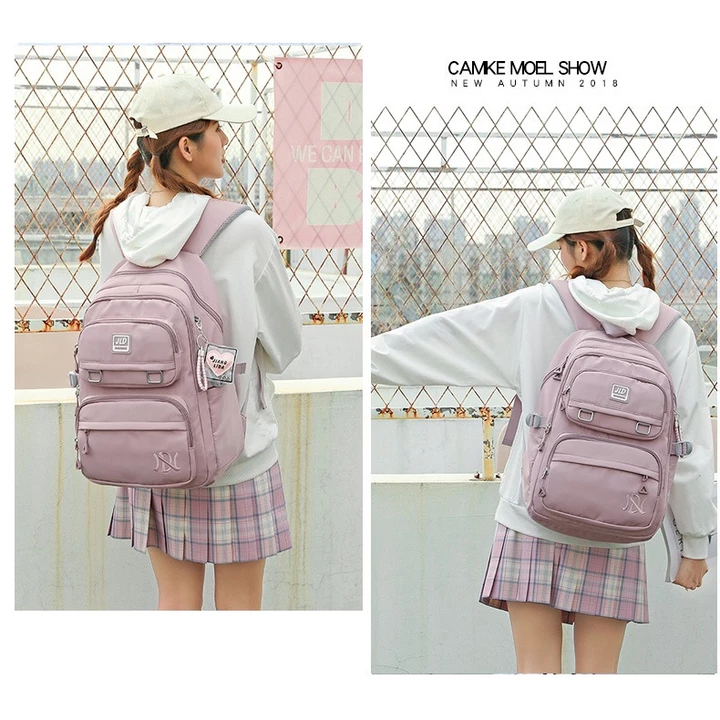 Women's Korean-Style Backpack – Fits Laptop, Water-Resistant, for Travel – 2