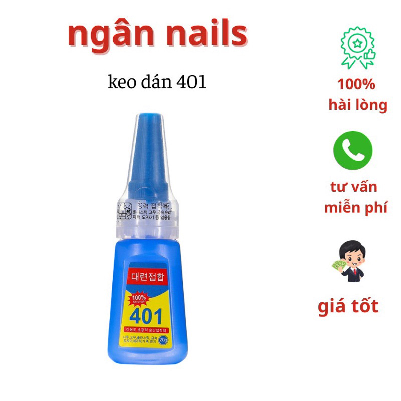 Keo 401 dán móng - đính đá , hàng chuẩn hãng- có tem chống hàng giả . 20G | BigBuy360 - bigbuy360.vn