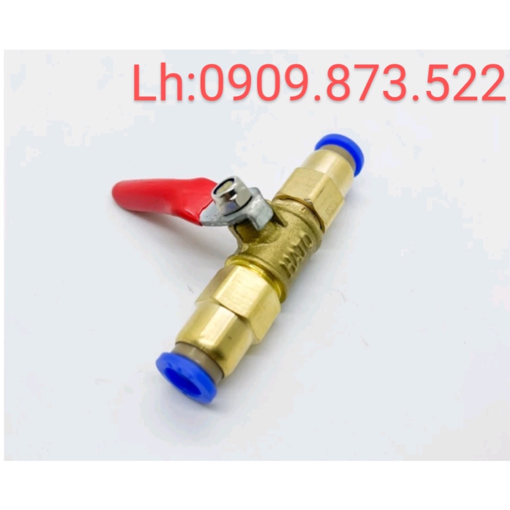 Van Khoá Hơi & Van Xả - Chất Liệu Đồng Thau + Nối Nhanh 1 Chạm Cắm 2 ...