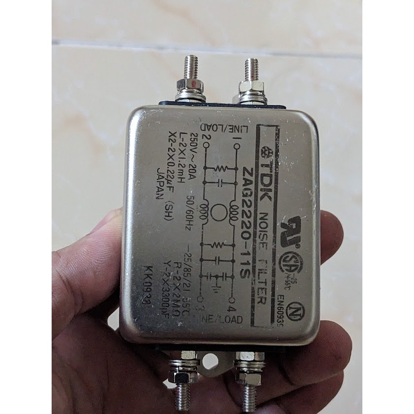 Lọc nguồn TDK 1 pha 20A Japan tháo tủ còn mới | Shopee Việt Nam