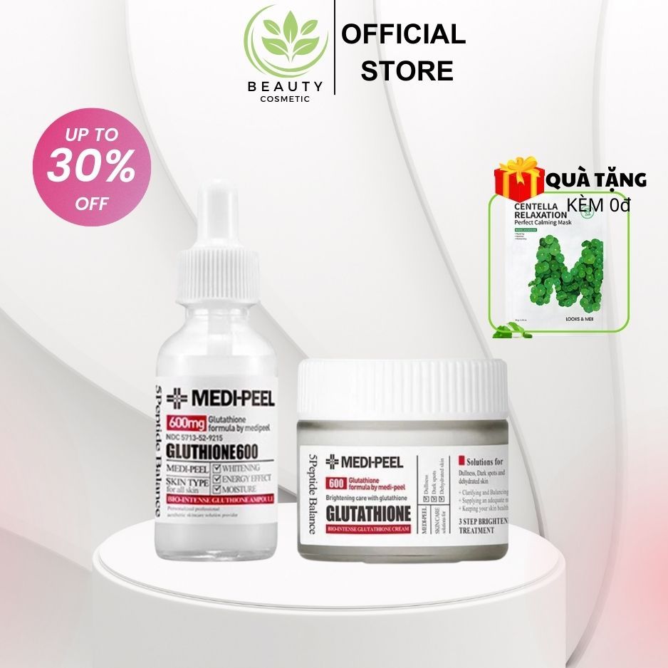 Combo Kem Dng Trng V Serum Dng MEDI PEEL Glutathione 600 White Cream  Gip Ci Thin Da, Dng Trng Da | Shopee Vit Nam