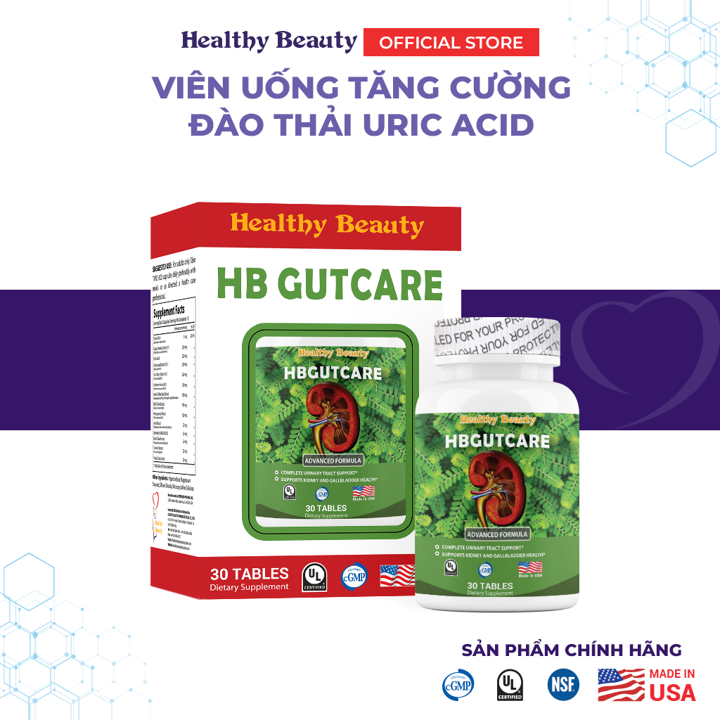 Ảnh Viên uống HB GutCare (30 - 60 viên) hỗ trợ giảm triệu chứng đau khớp 2