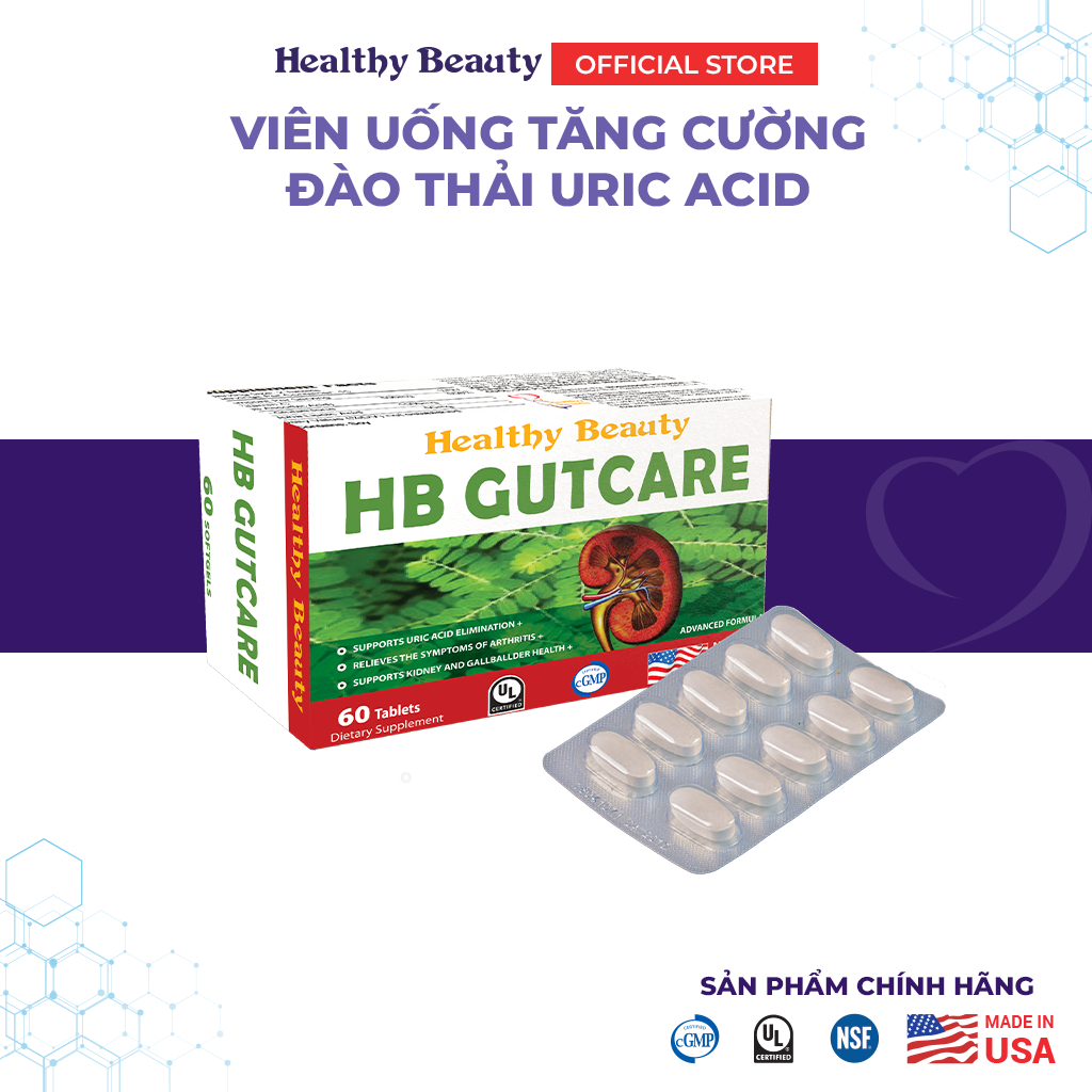 Ảnh Viên uống HB GutCare (30 - 60 viên) hỗ trợ giảm triệu chứng đau khớp 4