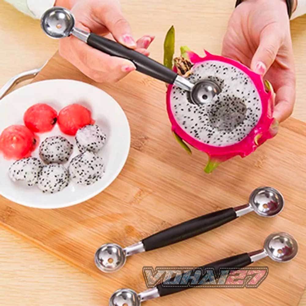 Muỗng Múc Trái Cây 2 Đầu Bằng Thép Không Gỉ