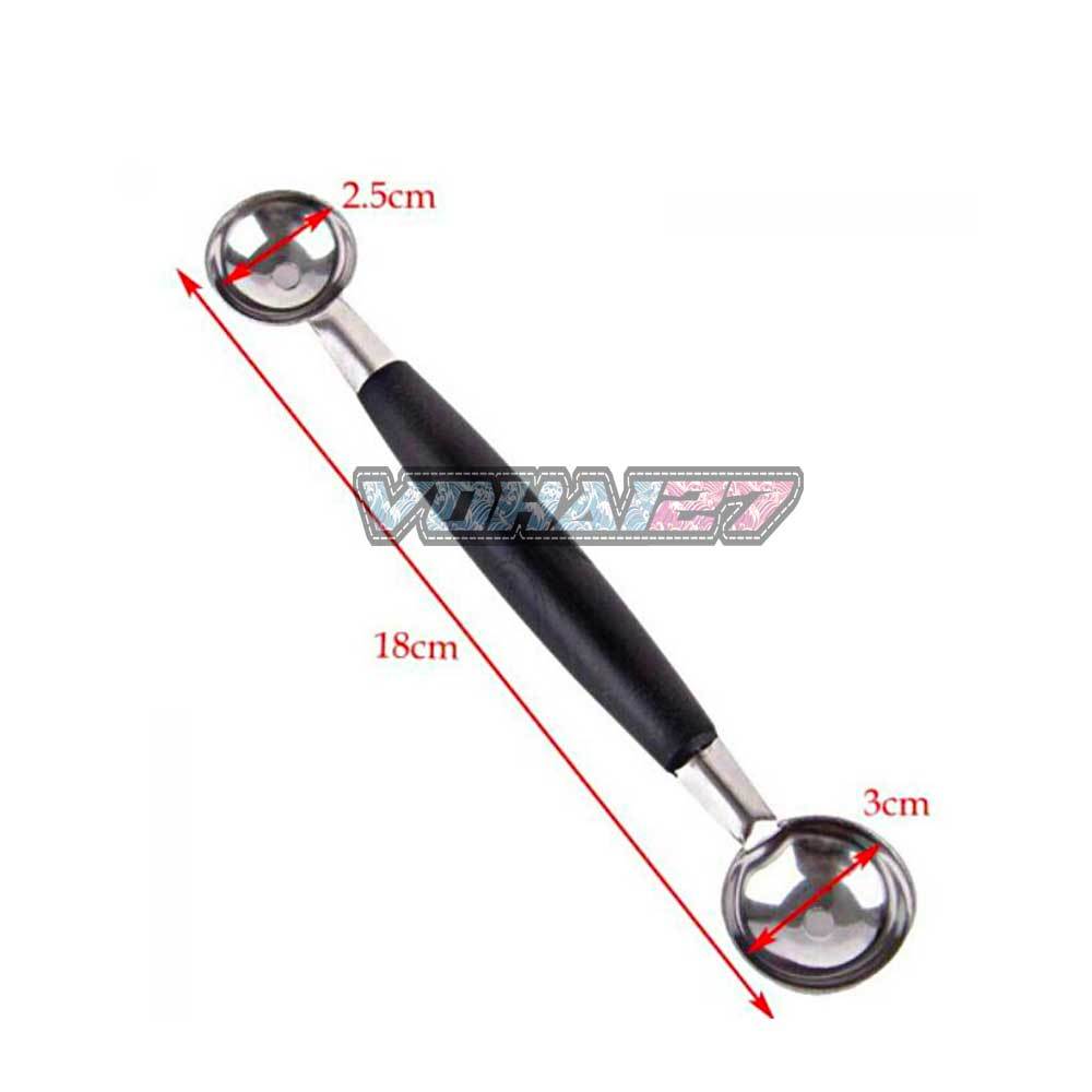 Muỗng Múc Trái Cây 2 Đầu Bằng Thép Không Gỉ