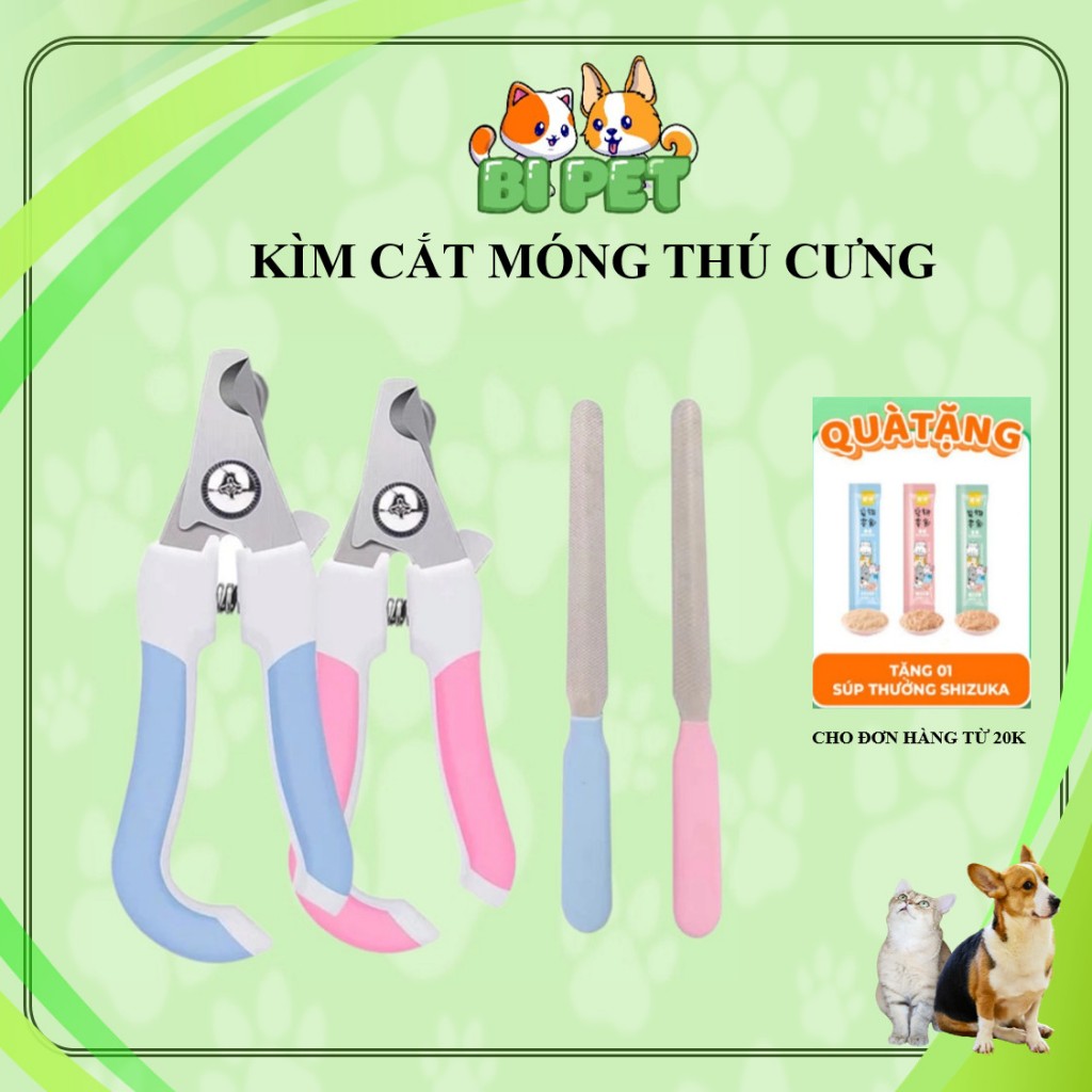 Kềm cắt móng cho thú cưng, Kìm Cắt Móng không gỉ kèm dụng cụ dũa móng ...