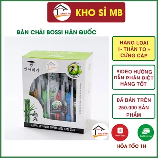 1 hộp 30 chiếc bàn chải đánh răng hàn quốc lông mềm bossi tinh chất than tre kho sỉ mb