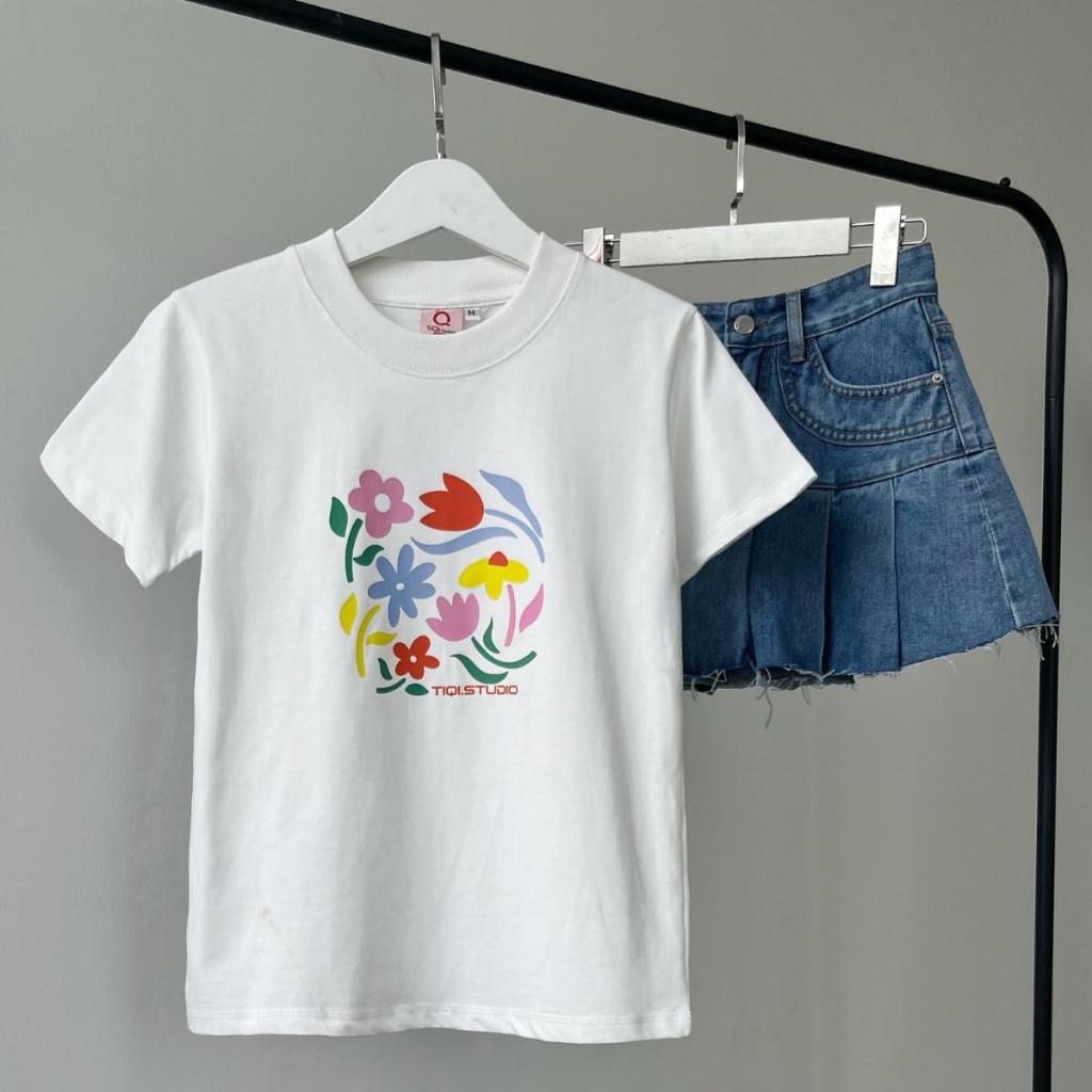 Áo thun baby tee Flowers TiQi Jeans A48