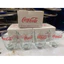 4 LY THUỶ TINH UỐNG NƯỚC IN TRÁI DÂU COCACOLA