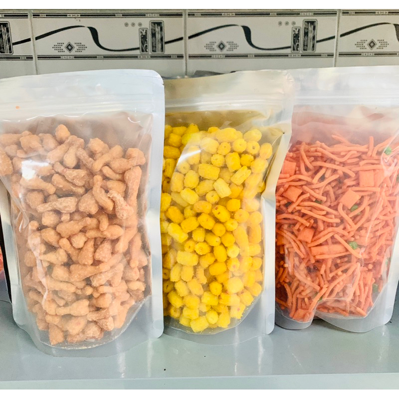 Combo 3 món ăn vặt ngon, bổ, rẻ - Mỗi bịch 200g  - Tổng 600g( Bimbim que, Nui chiên bơ, Đùi gà bơ cay)