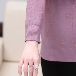 áo len trung niên nữ cho mẹ，đồ bộ trung niên cho mẹ，áo len nữ trung niên sang trọng