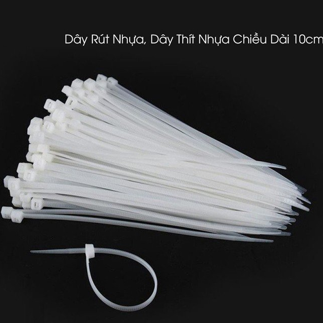 Gói 100 Dây Thít Nhựa, Dây Rút Nhựa, Lạt Đóng Gói Cố Định Chiều Dài ...