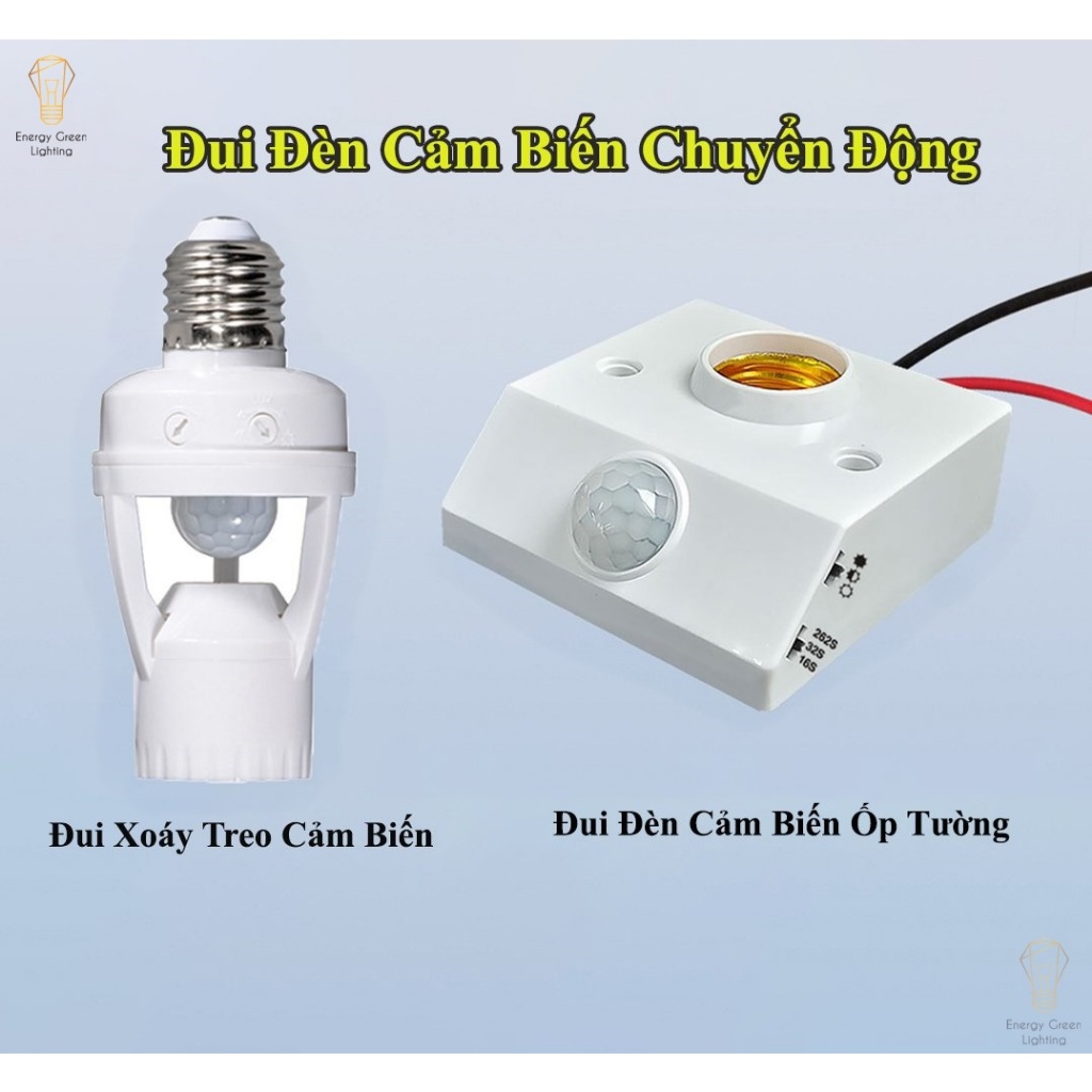 Ảnh Đui Đèn Cảm Biến Chuyển Động Energy Green Lighting CB-S18,CB-S22 - Đui E27 - Cảm Ứng Siêu Nhạy - Dễ Dàng Điều Chỉnh 1