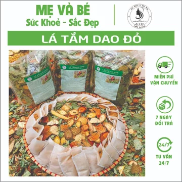 Lá tắm người dao đỏ sau sinh, Lá xông sau sinh, Lá tắm sau sinh, Lá tắm dao đỏ (DẠNG LÁ)