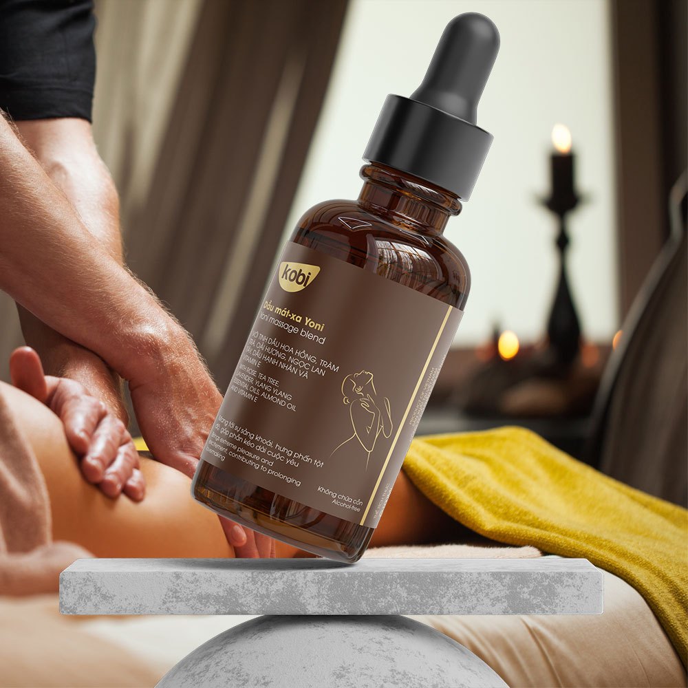 Ảnh Dầu massage yoni body Kobi giúp cải thiện cảm xúc kéo dài cuộc yêu - 100ml 1
