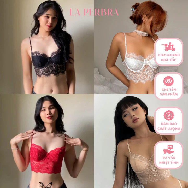 Women's Lace Lightweight Bralette Sexy PERBRA – 2