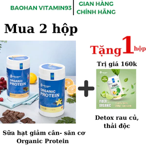 Sữa hạt Organic Protein kèm detox rau củ thải độc đẹp da Việt nhật nutrition 2kg