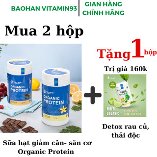 Sữa hạt Organic Protein kèm detox rau củ thải độc đẹp da Việt nhật nutrition 2kg