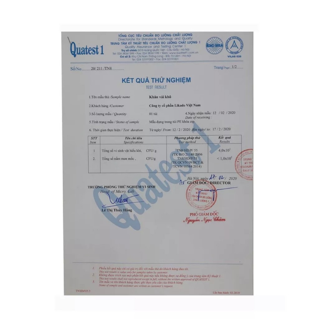 Ảnh Bông tẩy trang Likado 222 miếng 100% bông tự nhiên kích thước(5*6cm) 2