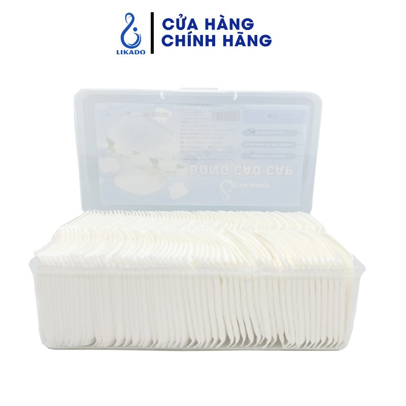 Ảnh Bông tẩy trang Likado kích thước 5.5*6.5cm HỘP 120 MIẾNG 4