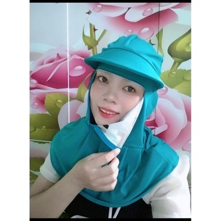 Mũ nón chống nắng _Nón dây kéo bên hông màu trơn CÓ DÂY CỘT hàng 2 lớp chống nắg chống tia UV tia cực tím