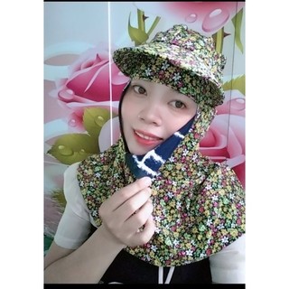 Mũ nón chống nắng _Nón dây kéo bên hông bông CÓ DÂY CỘT hàng 2 lớp chống nắg chống tia UV tia cực tím