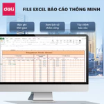 Máy Chấm Công DELI Vân Tay Nhận Diện Gương Mặt Tiếng Việt Màn Hình 2.4" Báo Cáo Excel Bảo Hành 1 Năm — ảnh 6