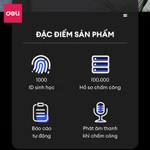 Máy Chấm Công DELI Vân Tay Nhận Diện Gương Mặt Tiếng Việt Màn Hình 2.4" Báo Cáo Excel Bảo Hành 1 Năm — ảnh 2