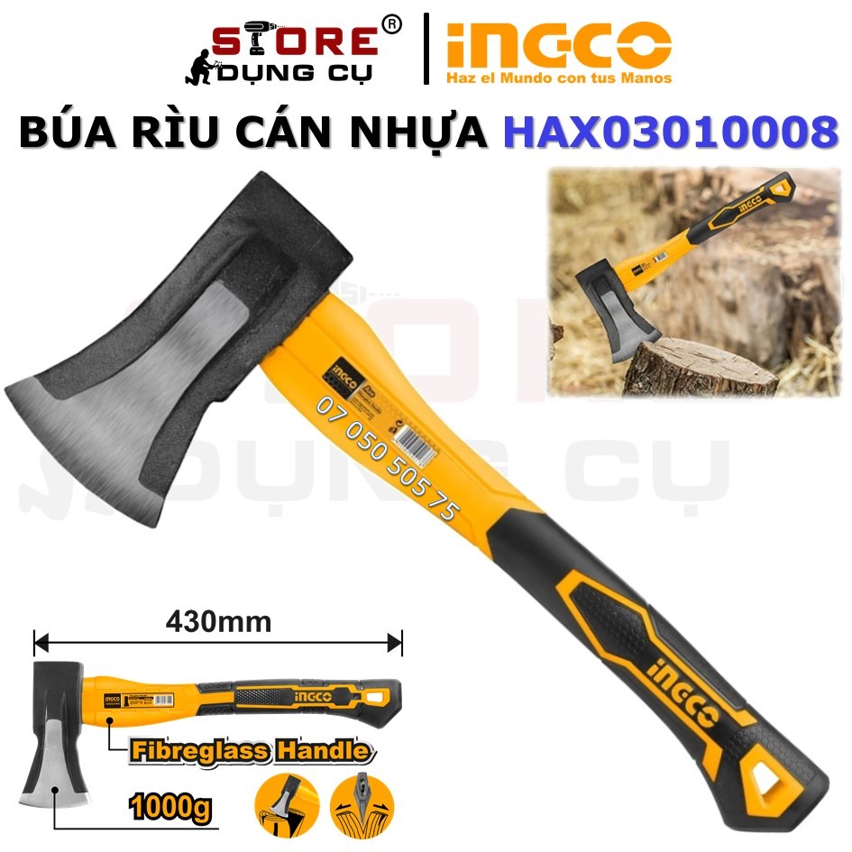 Búa rìu cầm tay INGCO HAX03010008 Búa rìu cứu hộ chuyên dùng cho lính ...