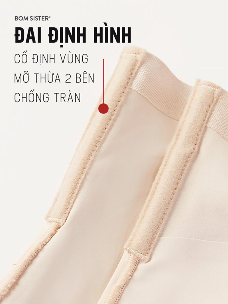 Ảnh Quần gen định hình, quần nịt bụng lưng cao giảm eo nâng mông, mặc váy chống cuộn BOMSISTER MUQG2601 4