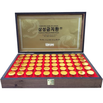 An Cung Ngưu Hoàng Hoàn Samsung Hàn Quốc, Hộp gỗ mẫu mới 60 Viên * 3.75g date 22/6/2025