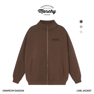 MARCHY - Line Jacket - Áo khoác không nón cổ cao