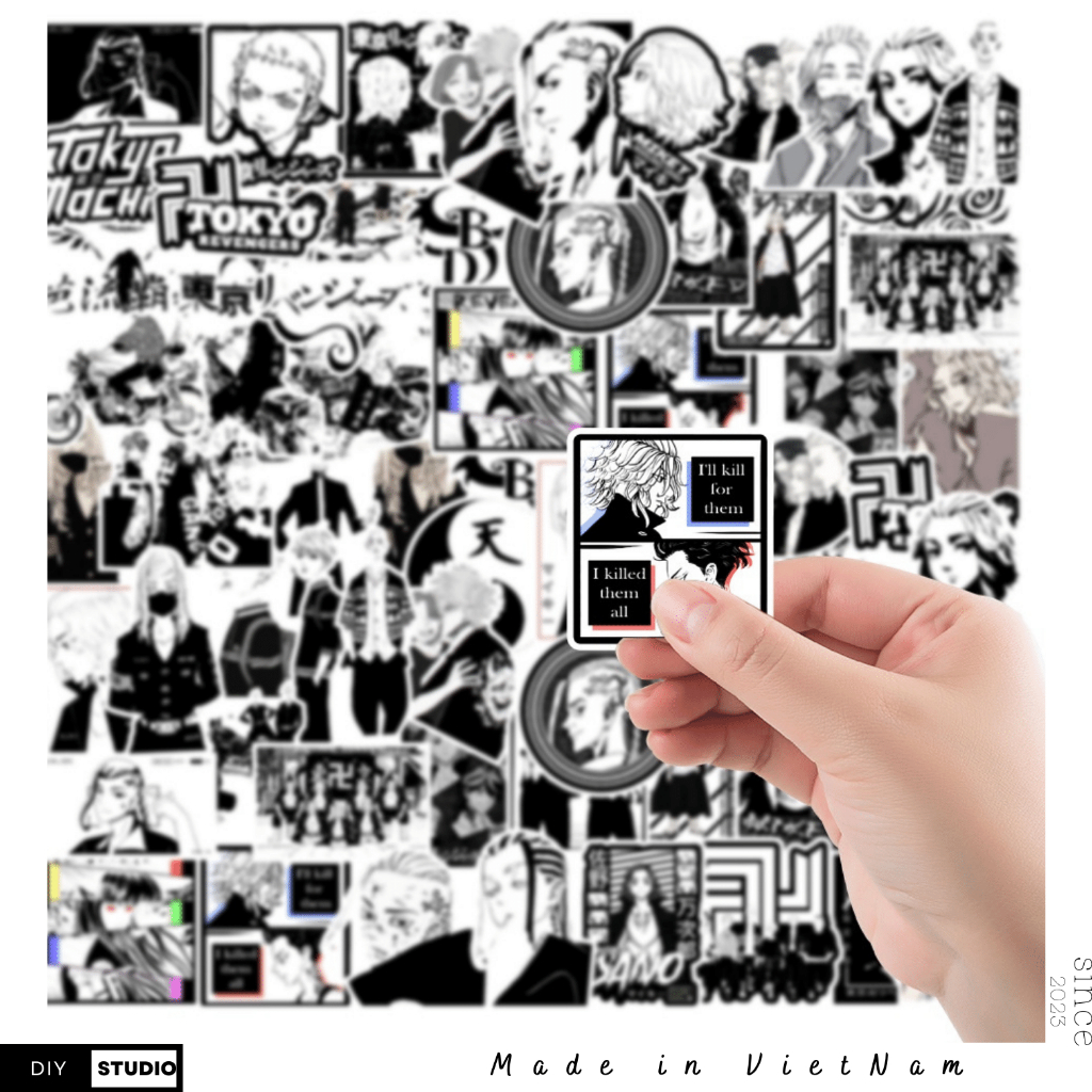Set 200 / 50 / 30 Miếng Dán Sticker Hình Anime tổng hợp cực đẹp