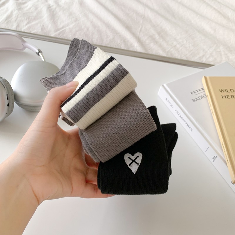 Vớ Tất nữ siêu cao cổ 3 màu phong cách dễ thương và xinh xắn