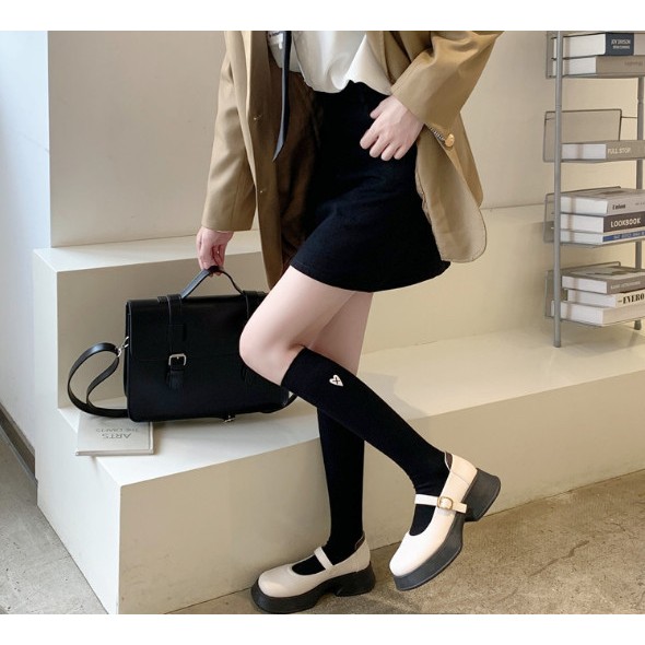 Vớ Tất nữ siêu cao cổ 3 màu phong cách dễ thương và xinh xắn