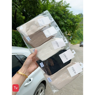 Tất vớ nữ cổ cao kẻ sọc vớ đường phố phong cách  mùa thu đông chất dày M005 🌸free ship🌸