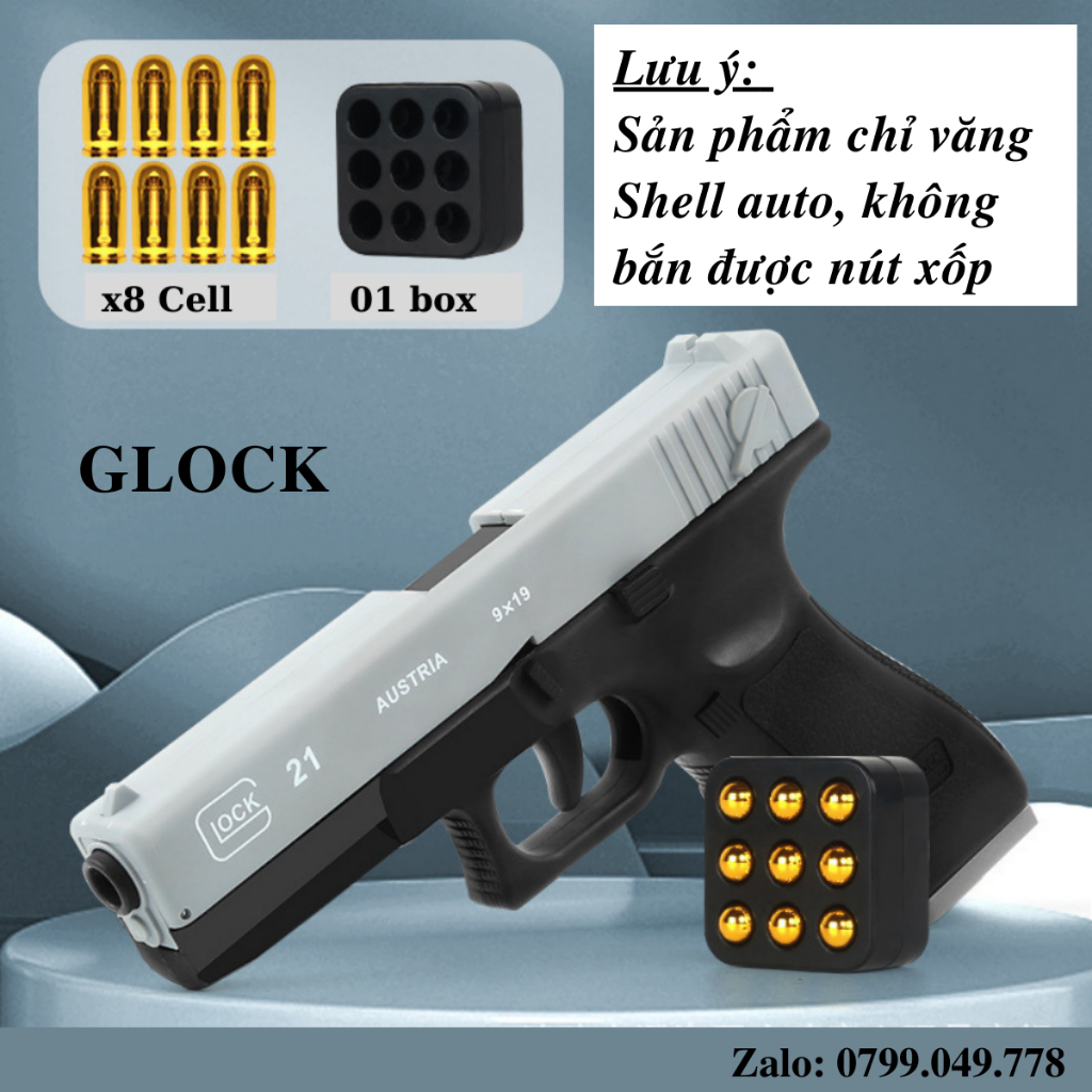 Đồ chơi q1 q7 piston kim loại m1887 akm cây sung bắn bi xốp văng shell ...