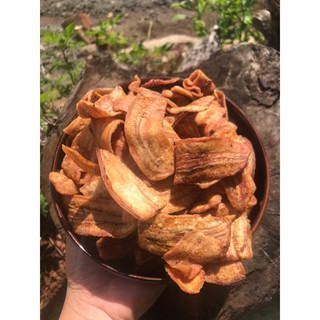 CHUỐI SẤY MỘC KHÔNG ĐƯỜNG GIA LAI( gói 500g)