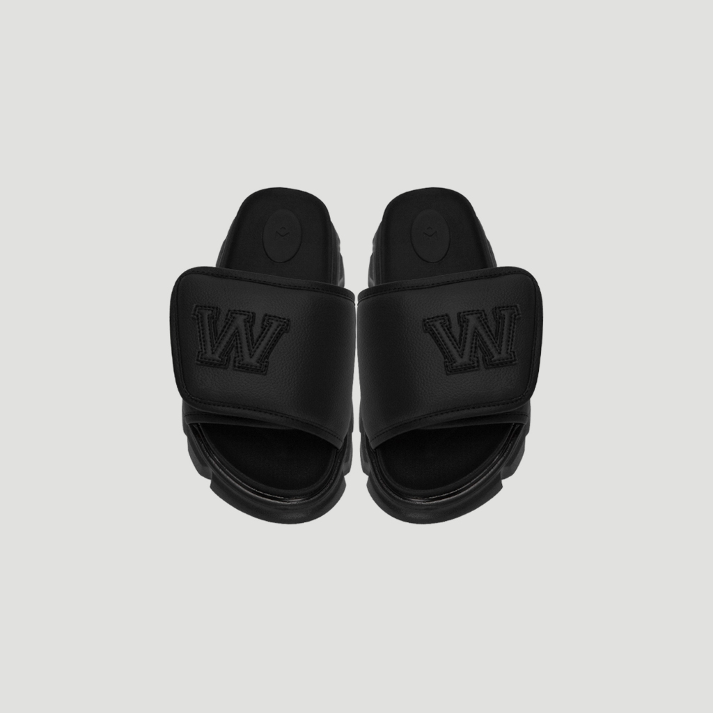 Ảnh Dép Nam Nữ Tăng Chiều Cao THEWOLF W SLIDE SANDAL - BLACK 4